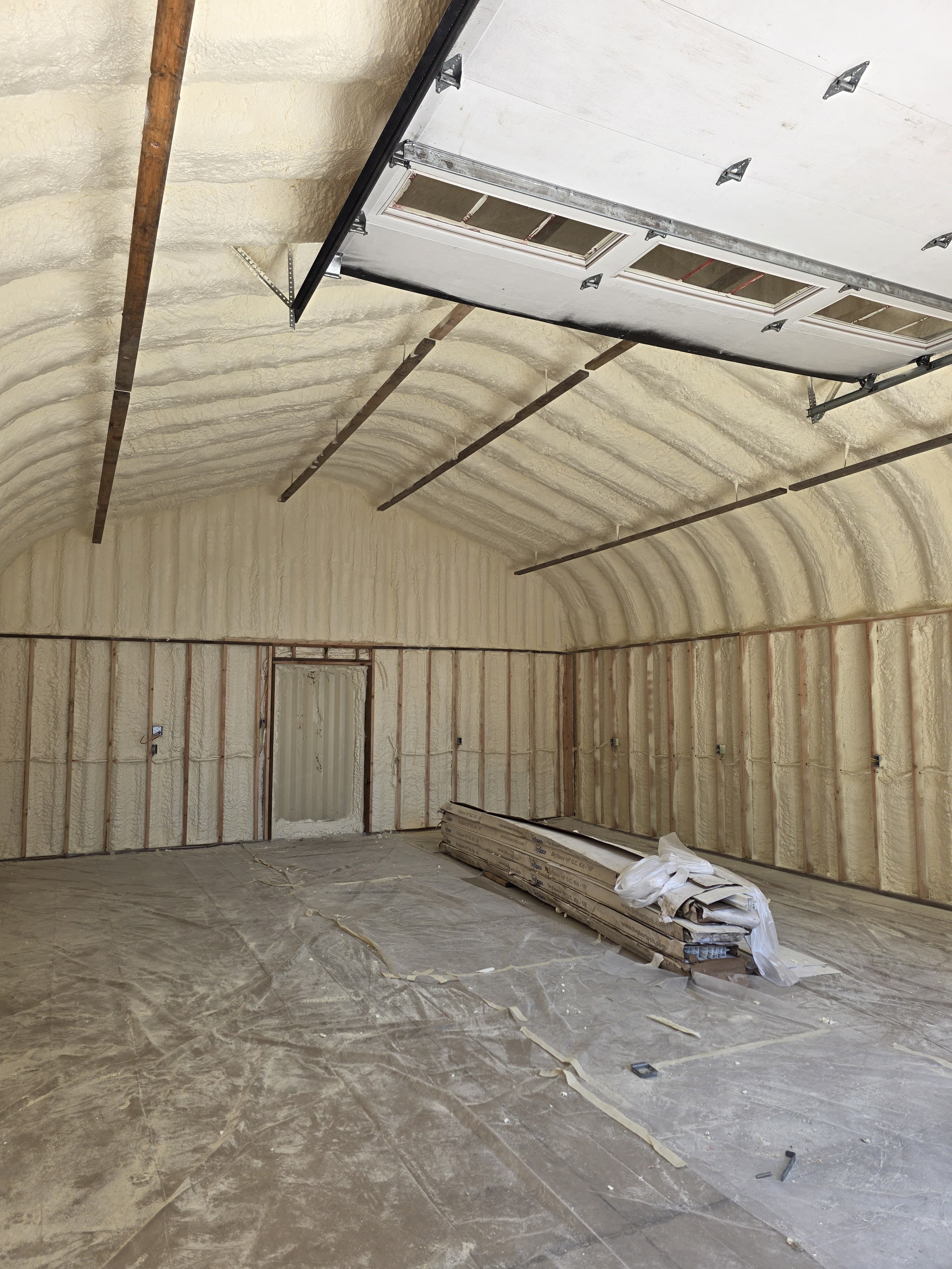 AT Foam spray foam insulation job site — Seattle Washington