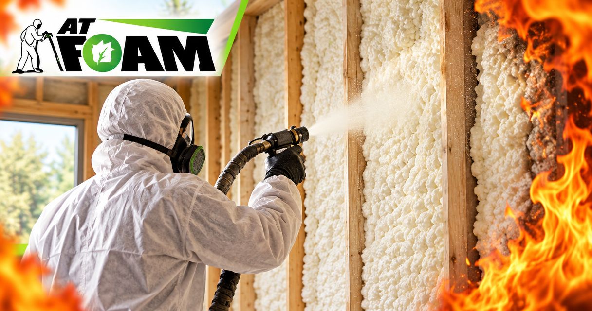 Can spray foam insulation catch fire?
