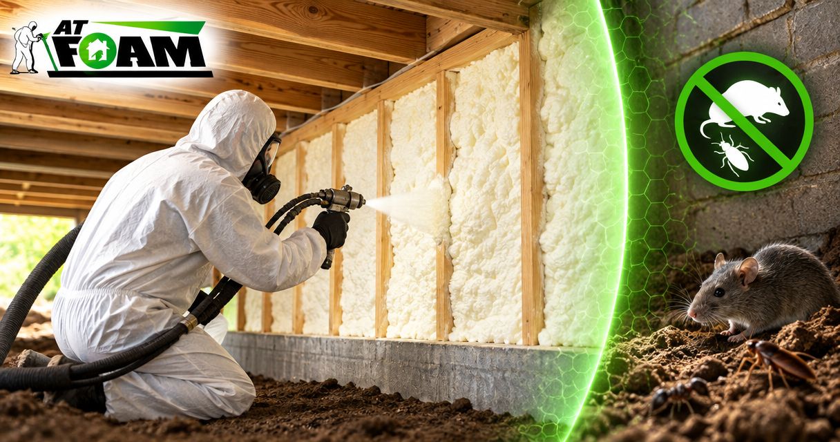 Does spray foam insulation stop pests and rodents from entering?