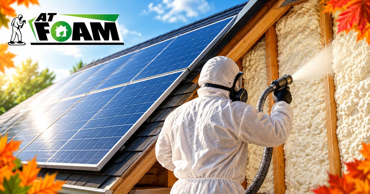 Spray Foam Insulation and Solar Panel Installation