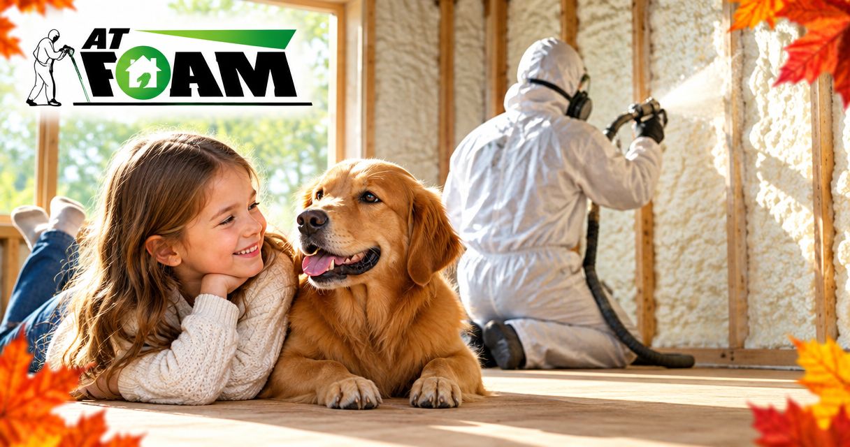 Is spray foam insulation safe for pets and children?